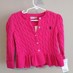 Ralph Lauren kids cable knit cardigan